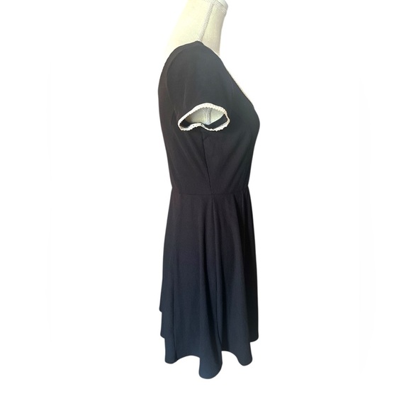 Black Fit and Flare Mini Dress Scoop Neck- XL-youth - Picture 5 of 7